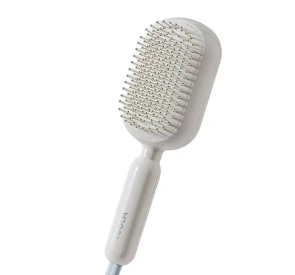 Self Cleaning Hair Comb Retractable Bristles Anti Static Wet Dry Dual Use Airbag Massage Brush